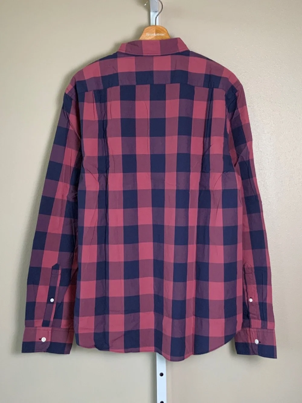 J. Crew Factory Gingham Buffalo Check Slim Washed Button Down Oxford Shirt